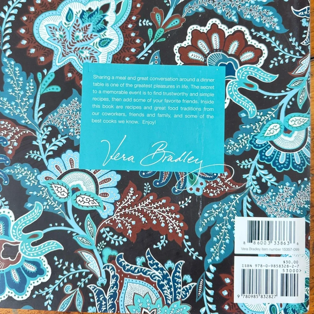 Vera Bradley Cooking With Friends Cookbook Hardcover